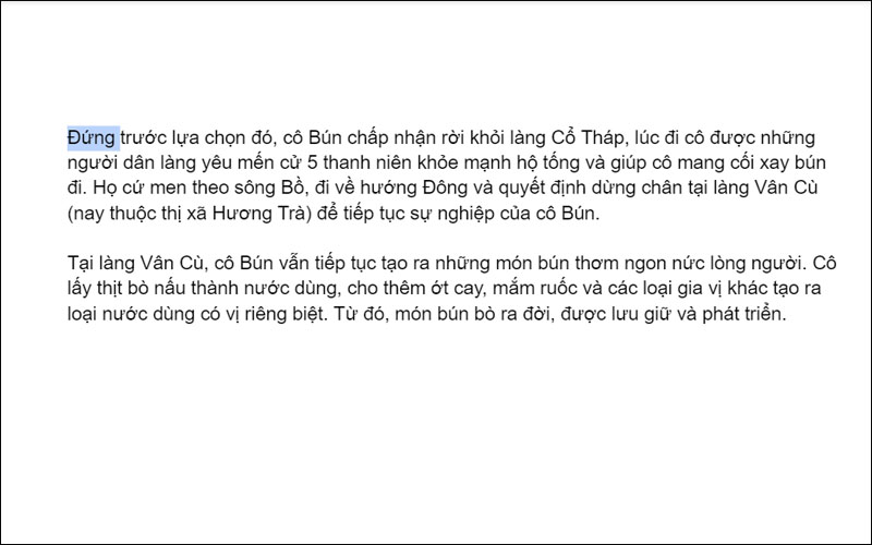 Bôi đen một từ bất kỳ